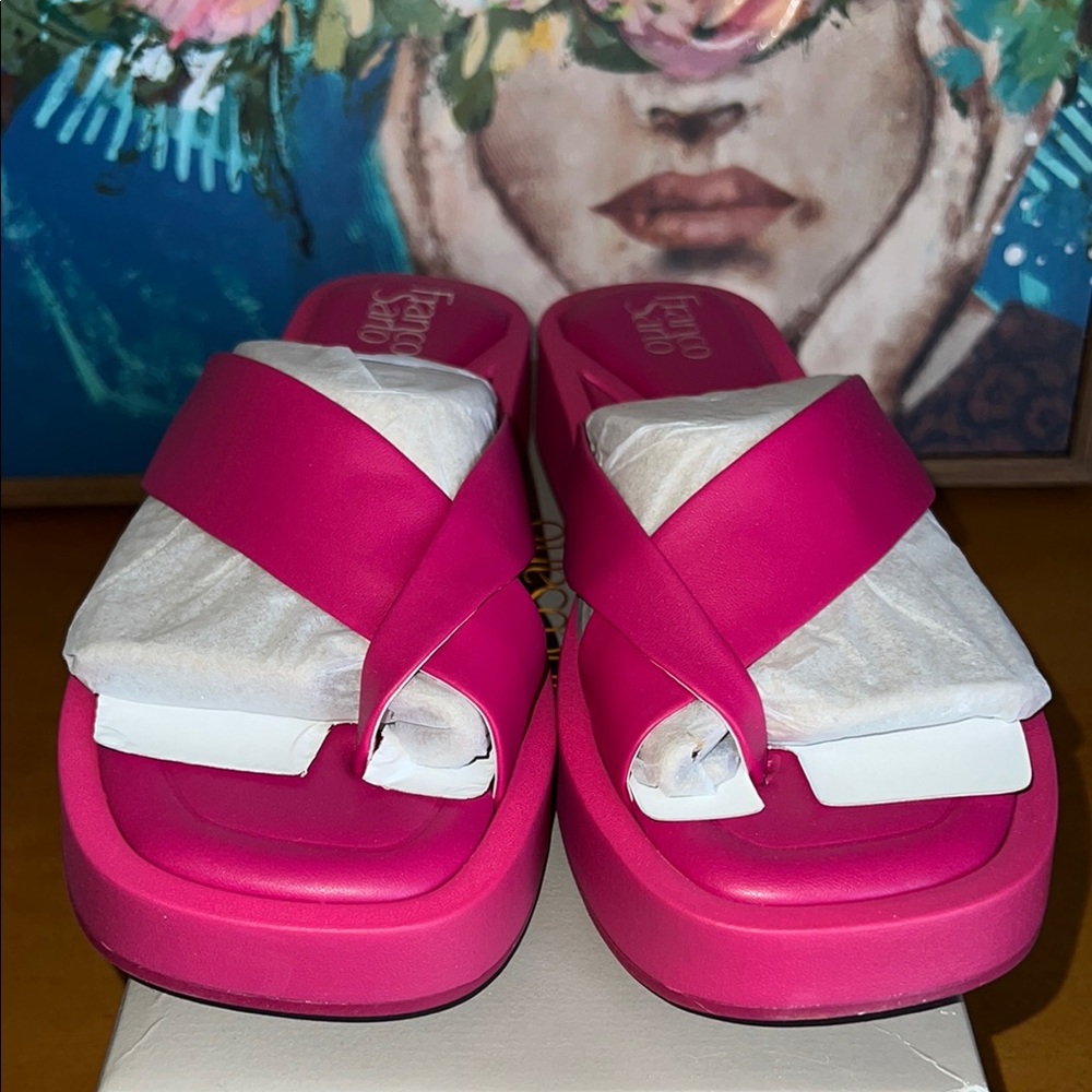 Fuchsia Platform Sandals BRAND NEW!!!